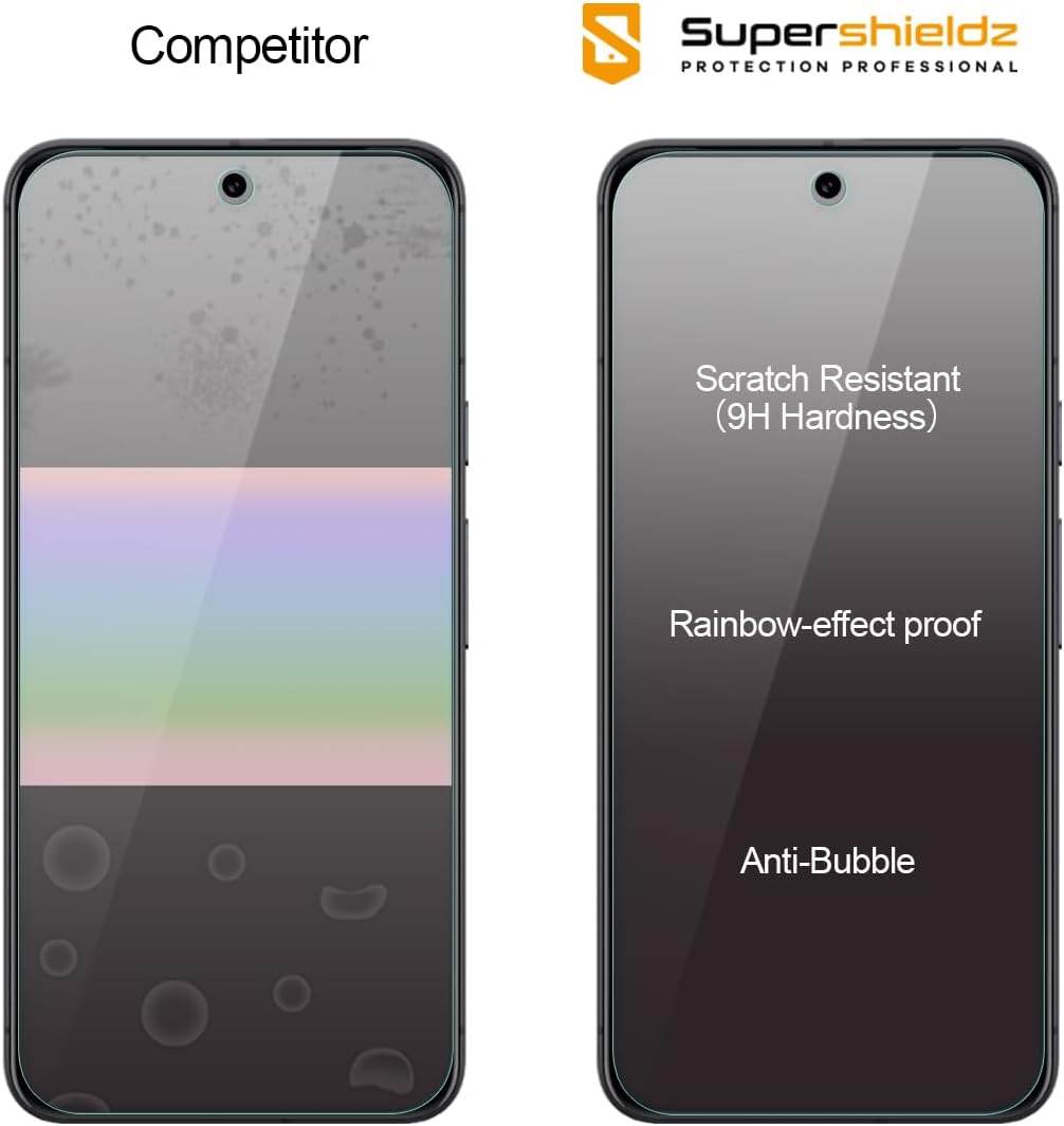 (3 Pack) Designed for Google Pixel 10 / Pixel 9 Tempered Glass Screen Protector, Anti Scratch, Bubble Free