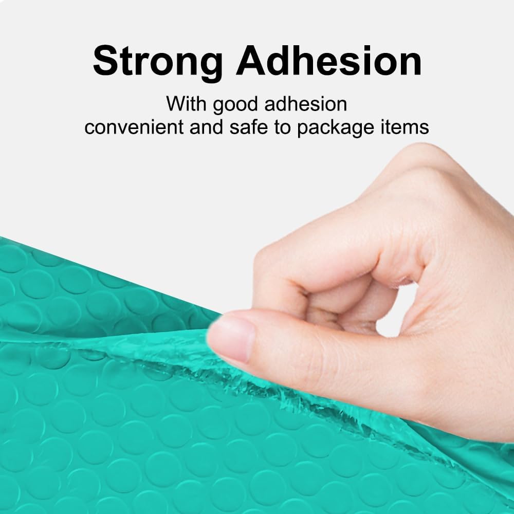 Extra Thick Padded Bubble Mailers, 5x8.6 in, 50-Pack, Green