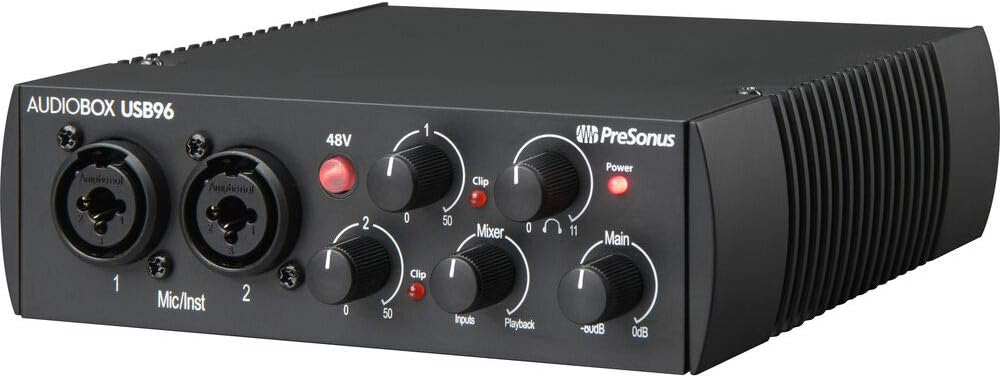 AudioBox 96 Audio Interface (Blue or Black) Complete Bundle with Studio One Artist Software Pack w/Eris 3.5 BT Pair
