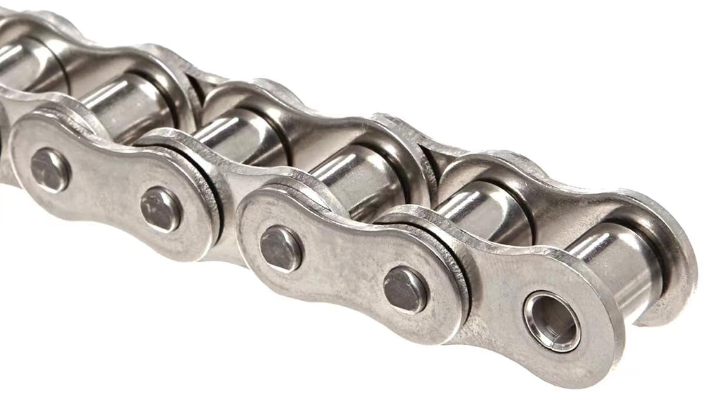 ANSI #40SS 08A Stainless Steel Roller Chain 10 Feet, Single Strand, Ideal for Chain Driven Slide Gate Operator and More, Interchangeable with ANSI #41#428 and #420 Roller Chain