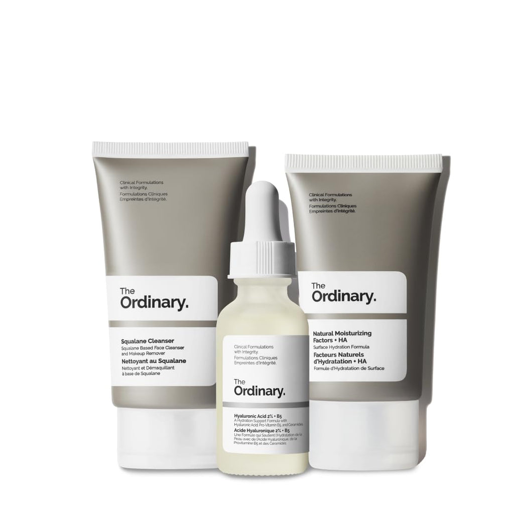The Daily Set, Daily Skincare Routine with Squalane Cleanser, Hyaluronic Acid 2% + B5, and Natural Moisturizing