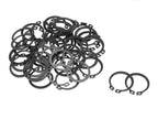 Durable Spring Steel External snap retaining Rings with Black Oxide Finish (5/32", 10)