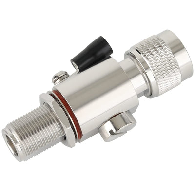 N Type Lightning Arrestor DC-6 GHz N Male to Female Coaxial Lightning Surge Protector Protects 3G, 4G, 5G,LTE,GPS