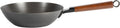 9.5 Inch Carbon Steel Wok Pan, Flat Bottom Stir Fry Pan, Induction