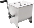 Manual Meat Mixer, 20 lbs Stainless Steel Meat Mixer with Lid Sausge Mixer Machine Hand Beef Mixer Meat Processing