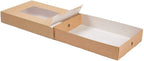 17.7 x 12.2 x 3.2 Inch Catering Trays, 10 Grease-Resistant Catering Boxes - Cover With Window Included, Side Lock