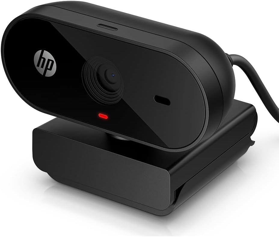HP 320 FHD Webcam - USB-A Computer Camera with Mic & Privacy Cover - for Desktop, Laptop, & Chromebook - 1080p
