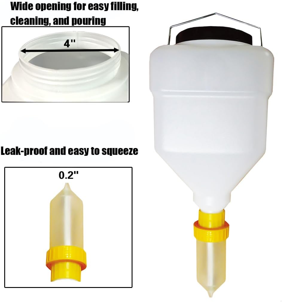 5.5L Sauce Dispenser – Square, Gravity-Fed (square, 5.5 Liters)