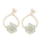 Lotus Flower Curtain Tiebacks Holdbacks, Green