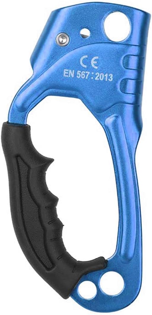 Quick Up Rope Ascender for Both Hand, UIAA & ISO & CE Certified Hand Ascender, Rope Clamp for 8~13MM Rope