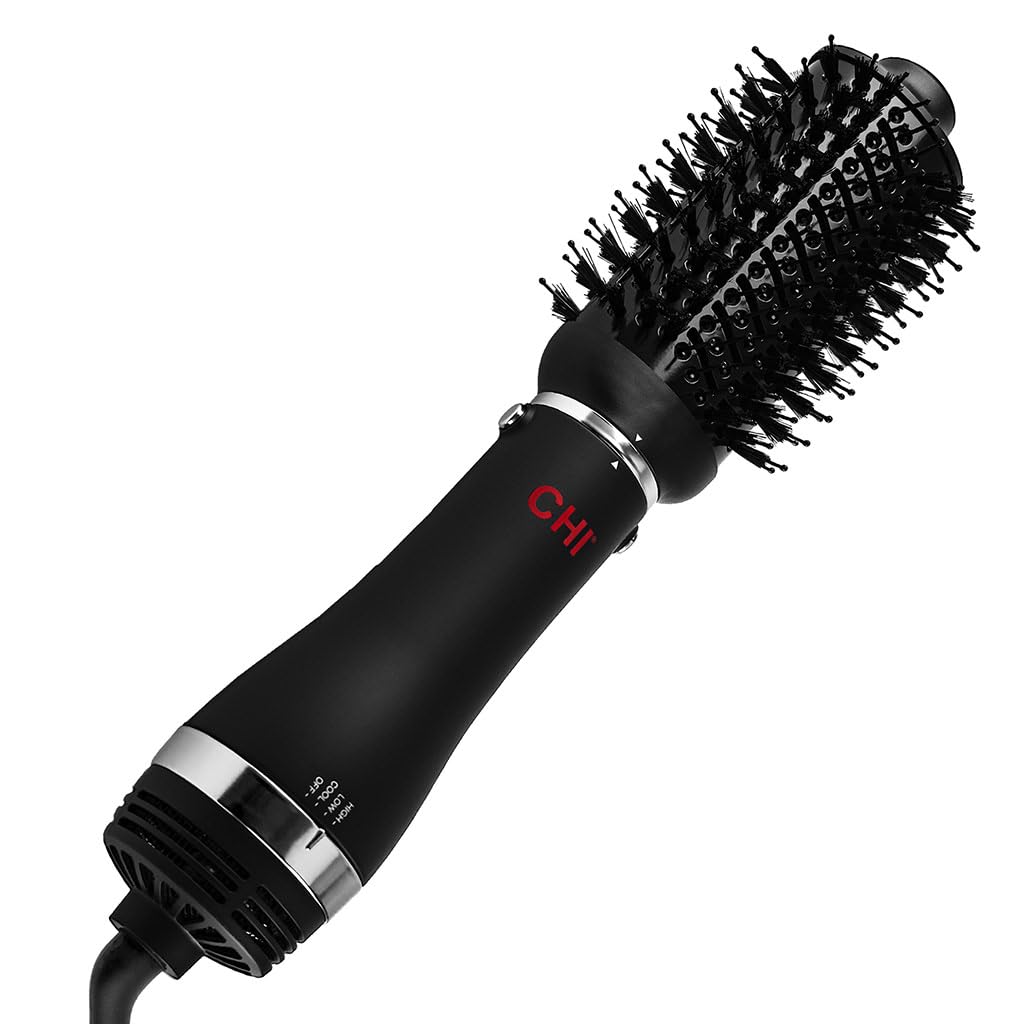 Volumizer 4-in-1 Blowout Brush Hair Dryer, Multi-Attachment Ceramic Ionic Styling Tool, Preserves Natural Hair