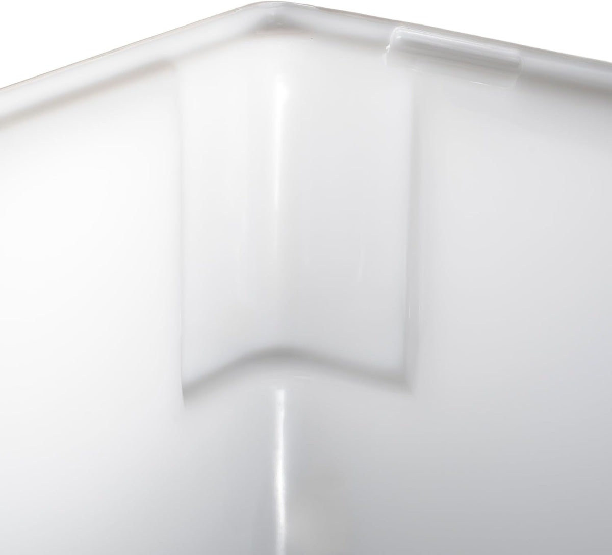 18" x 26" White Plastic Food Storage Box/Tote for Restaurant