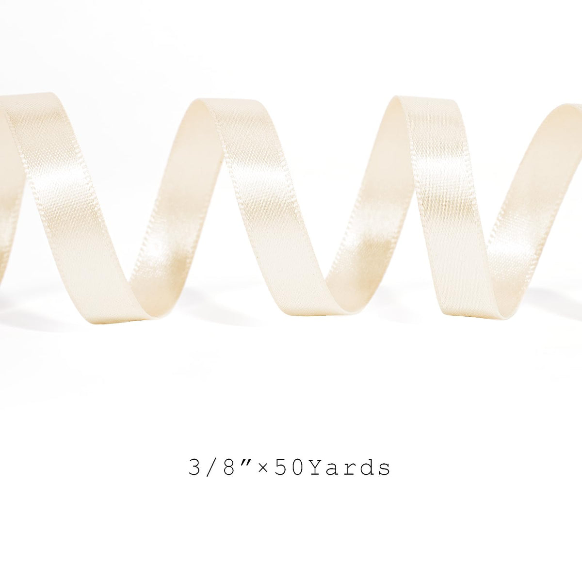 Nude Satin Ribbon 3/8 Inch 25 Yards