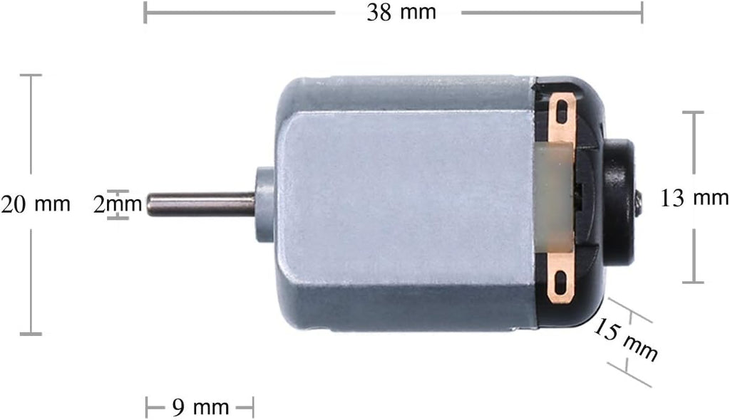 6 Pack DC 1.5-3V 15000RPM Mini Electric Motor for DIY Toys, Science Experiments