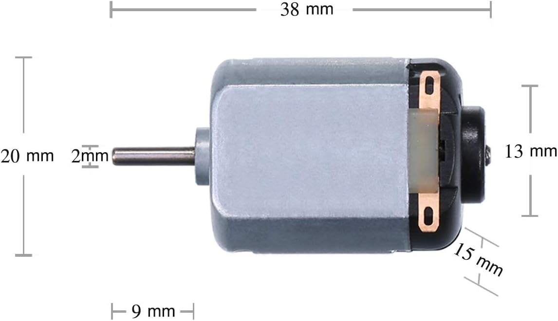 6 Pack DC 1.5-3V 15000RPM Mini Electric Motor for DIY Toys, Science Experiments