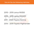 Max Advanced Brakes Front & Rear Brake Kit For Toyota Sienna