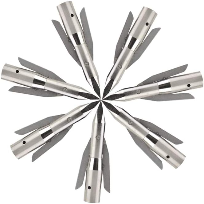 Archery Bowfishing Broadheads Stainless Steel Arrowhead Hunting Broadheads | 288 Grain 2 Blades Screw In Arrow Tips