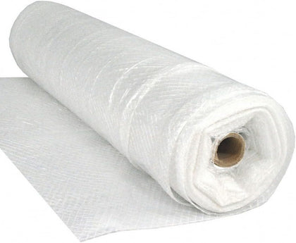 Dura Skrim String Reinforced Clear Plastic Sheeting - 10 Mil - (24' x 15') - UV-Rated Extra Heavy Duty Poly Film Tear