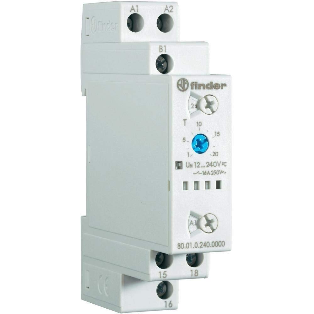 Time delay Relay Finder 80.01.0.240.0000-1 Multifunction Time Range: 24 h (max) 1 Inverter (RT) 1 pc(s)