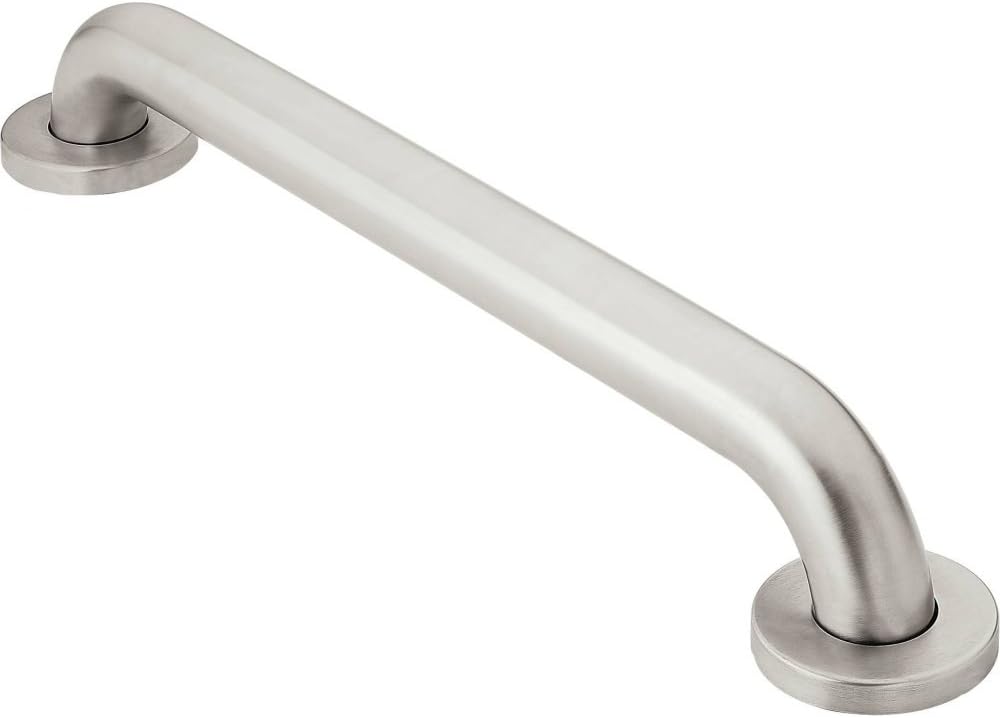 Home Care Bathroom Safety 12 Inch Stainless Steel Handicap Grab Bar for Bathtub and Shower, Elderly Assistance