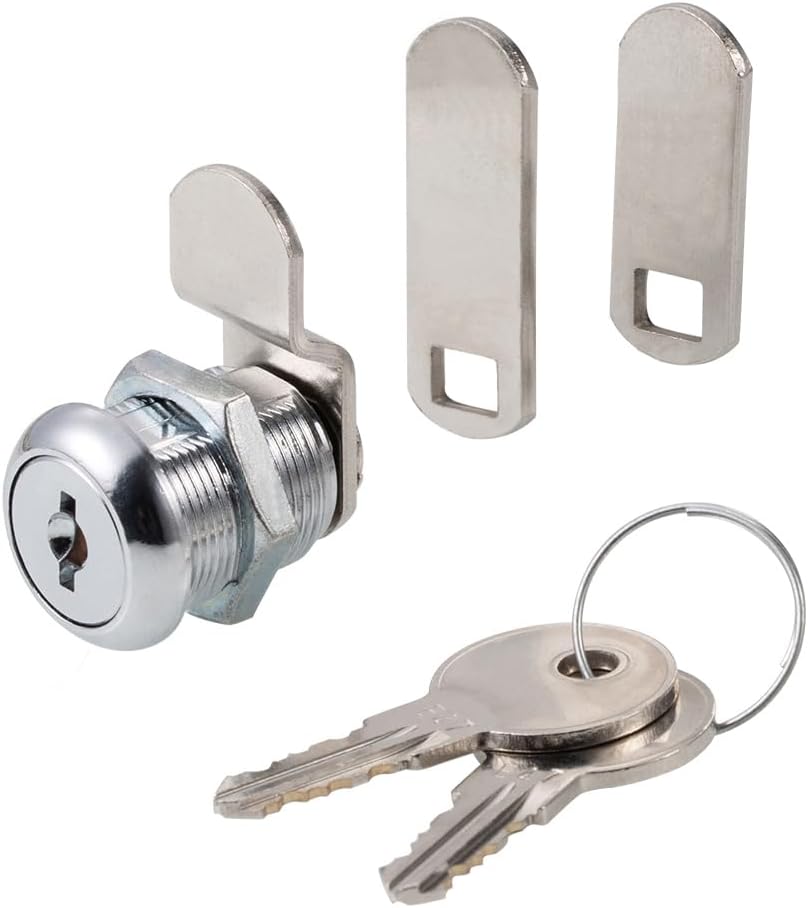 Cabinet Cam Locks Keyed Alike, 5/8” Cylinder Cam Locks for Tool Box RV Compartment Mailbox Vending Machine Drawer