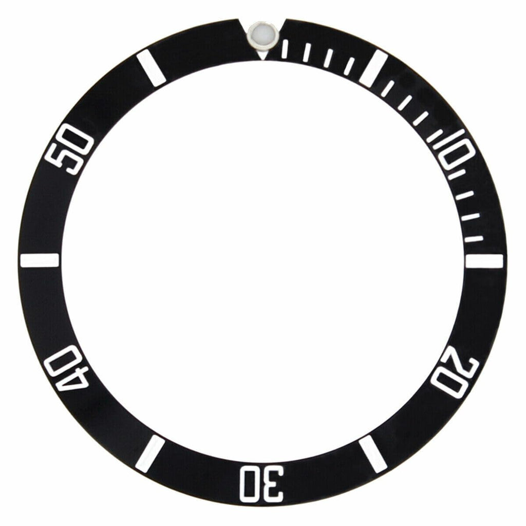 Replacement Bezel Insert Black Compatible With Watch 38.00mm x 30.50mm