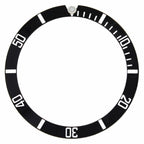 Replacement Bezel Insert Black Compatible With Watch 38.00mm x 30.50mm