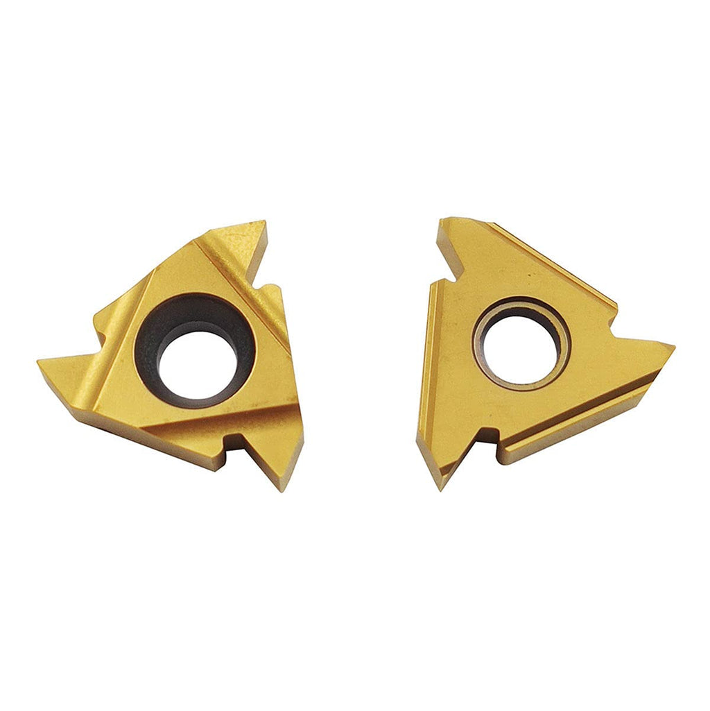 10PCS 16ER AG60 / 16IR AG60 CNC Lathe Indexable Threading Carbide Insert Blade (16ER AG60) (Pack of 2)
