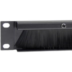 1U Brush Strip Horizontal Server Rack Cable Management Panel