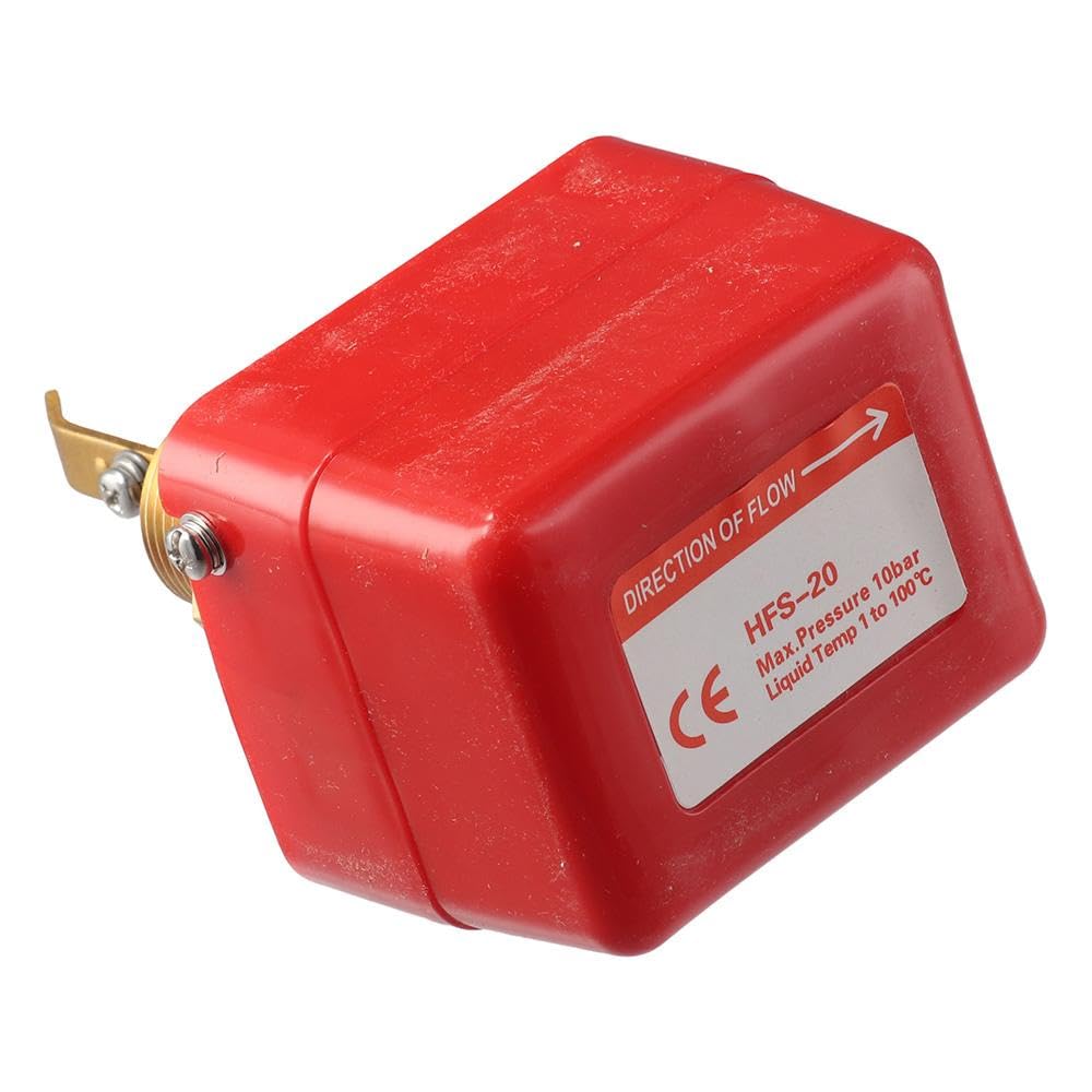 HOBBYIN Flow Switches,Water Flow Control Switch,3/4 Thread Paddle Type AC250V Flow Sensor Switch