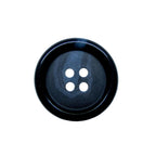 Luxury Suit Buttons 16 Pack, Bone Look Glossy 4-Hole Set, Blue Navy