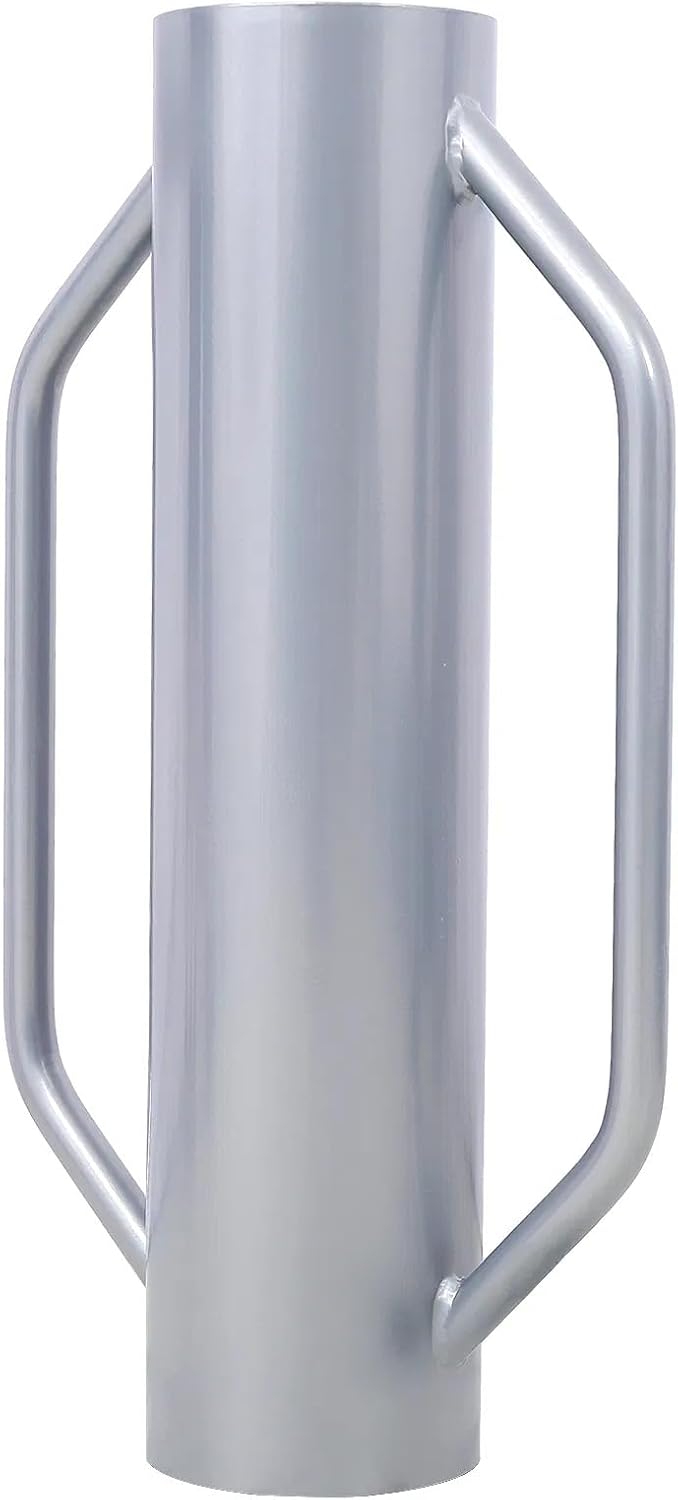 Heavy Duty Metal Fence Post Driver, 30 lb T Post Pounder with Handle, Steel Construction, Grey, 23.5 x 13 x 5.5 Inches