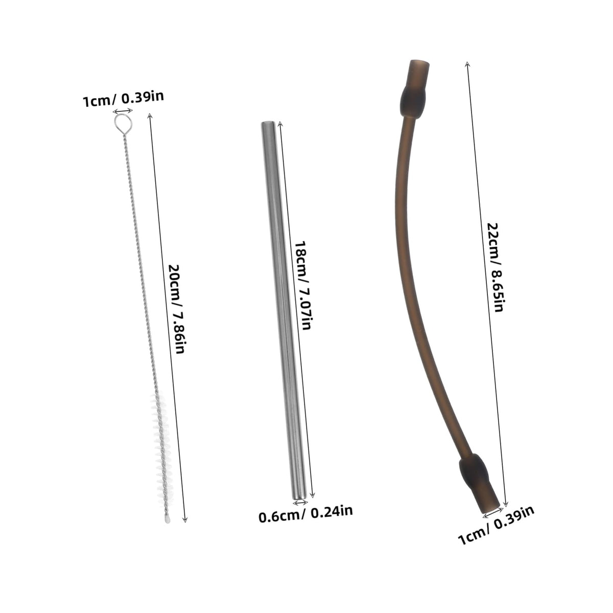 Milk Frother Hose Replacement for Coffee Machines with Tube Brush