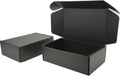 9x6x3 Shipping Boxes Set of 30, Black Mailer Corrugated Cardboard Box