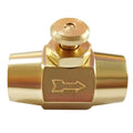 Uenede 1/4 Inch NPT Brass Push Button Check Valve, 1PCS