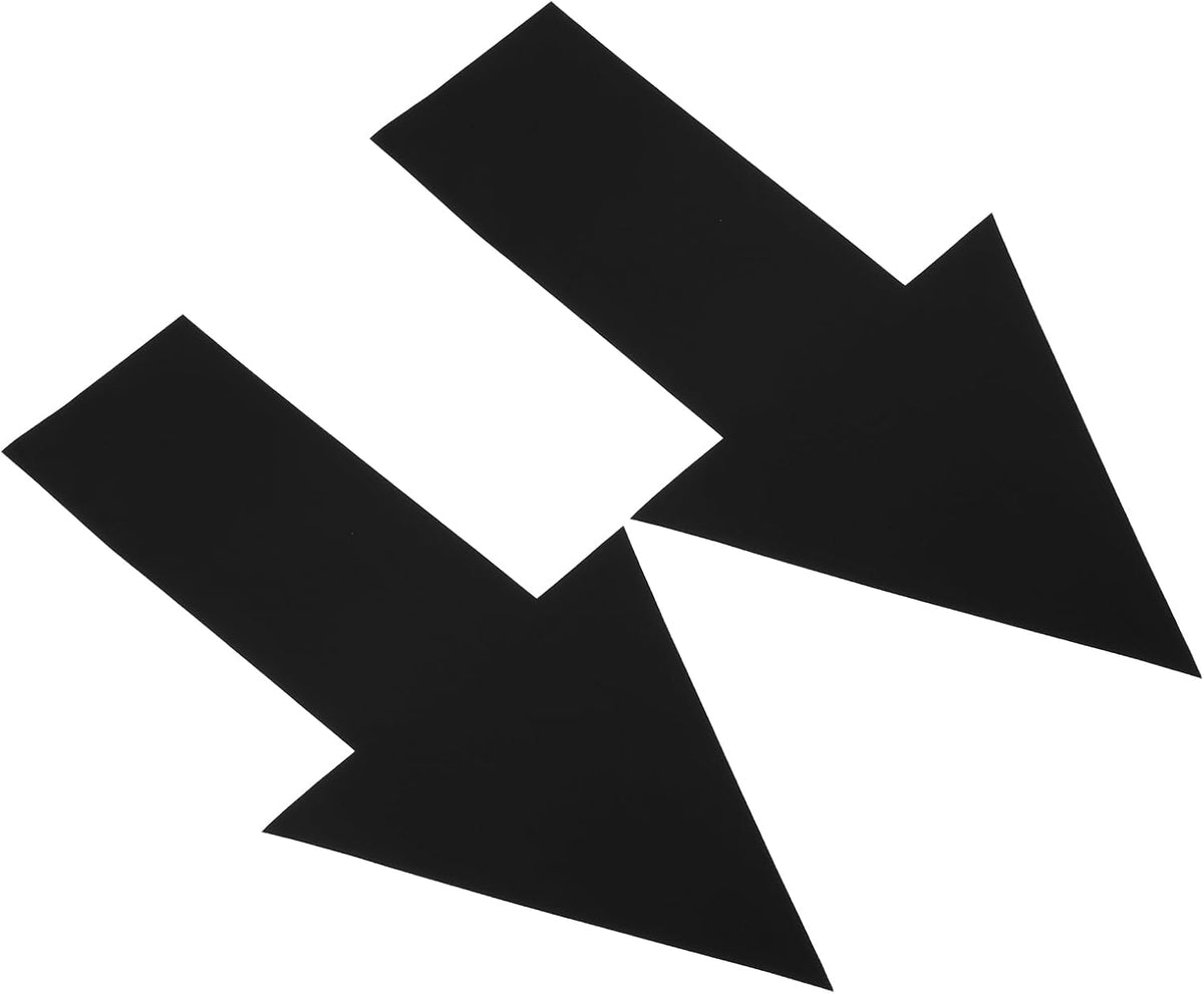 Directional Arrow Sticker, 24 Pcs 12" PVC Arrow Removable Adhesive Decals for Wall Floor Marking, Black