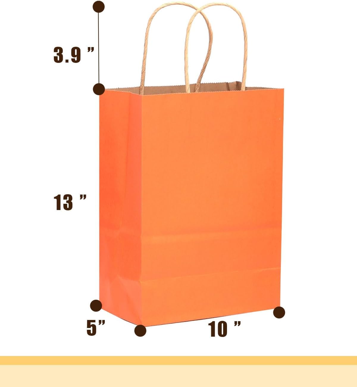 Large Kraft Paper Bags with Handles Bulk 13"x10"x5" 32-Packs Gift Bags 16 Different Senior Color Bags Multiple