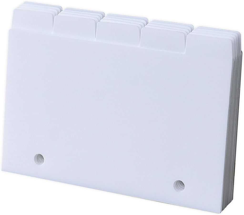 Plastic Index Card Dividers 3x5 Poly Index Card Guides Set with 1/5 Cut Tabs for A-Z Alphabet, 2 Holes Punched