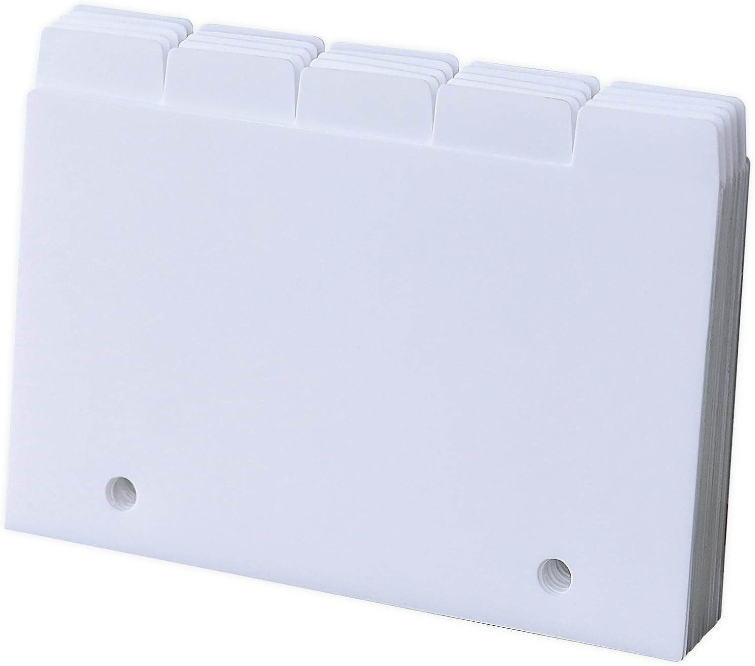 Plastic Index Card Dividers 3x5 Poly Index Card Guides Set with 1/5 Cut Tabs for A-Z Alphabet, 2 Holes Punched