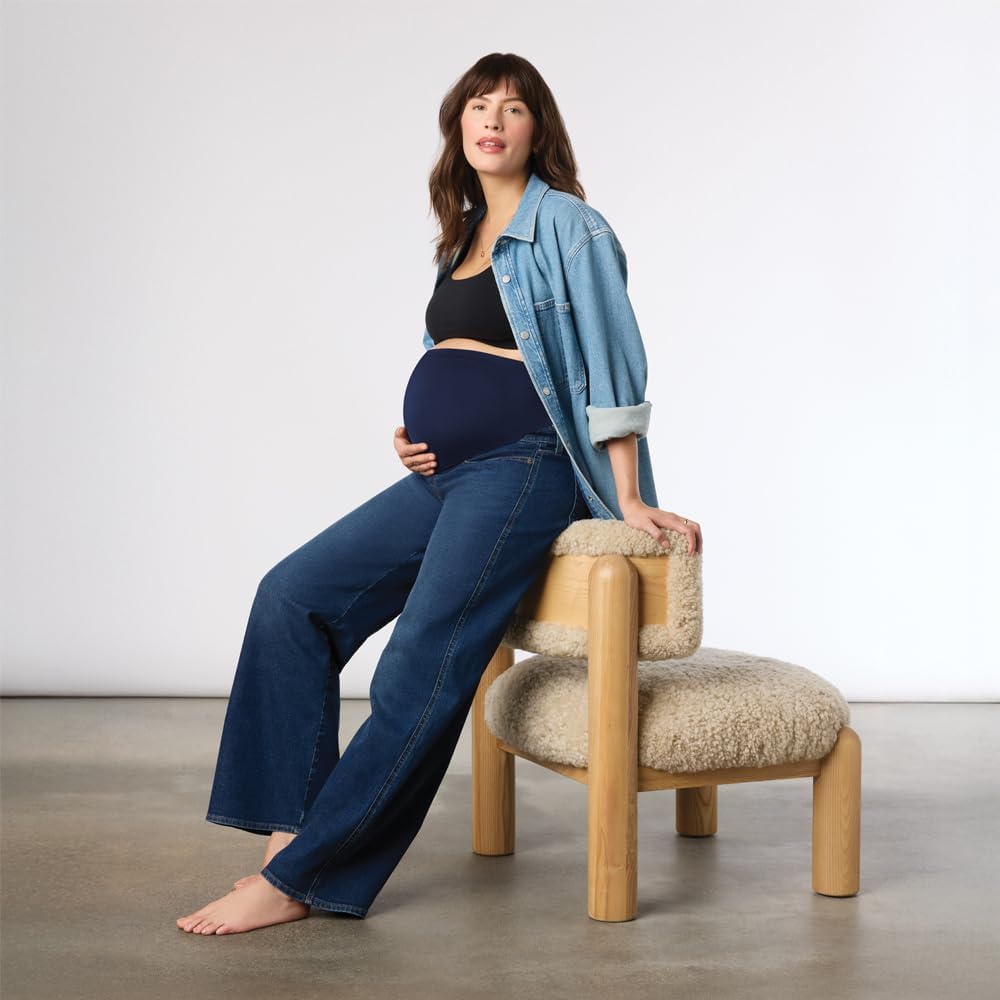 Women's Maternity Comfort-Stay Wide Leg Jeans