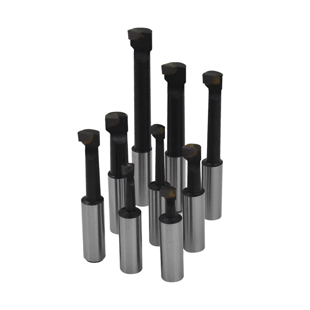 kimllier C6 9Pcs 1/2 Inch Shank Boring Bar Set, Carbide Tipped Bars