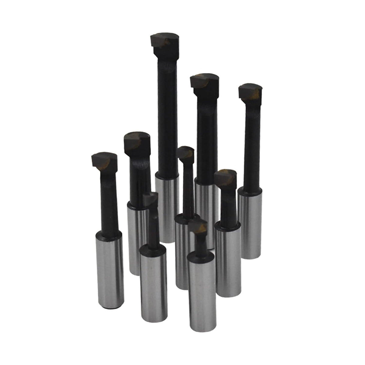 kimllier C6 9Pcs 1/2 Inch Shank Boring Bar Set, Carbide Tipped Bars