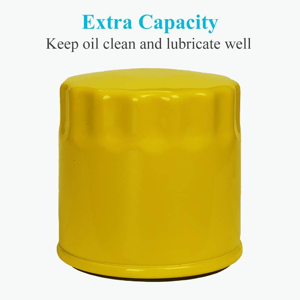 HOODELL 4 Pack 52 050 02-S Oil Filter Fits Kohler Engine, Professional 52 050 02 5205002S 52 050 02-S1 , Extra Capacity Lawn Mower Oil Filter