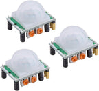 3-Pack HC-SR501 PIR Motion Sensor, Adjustable Delay