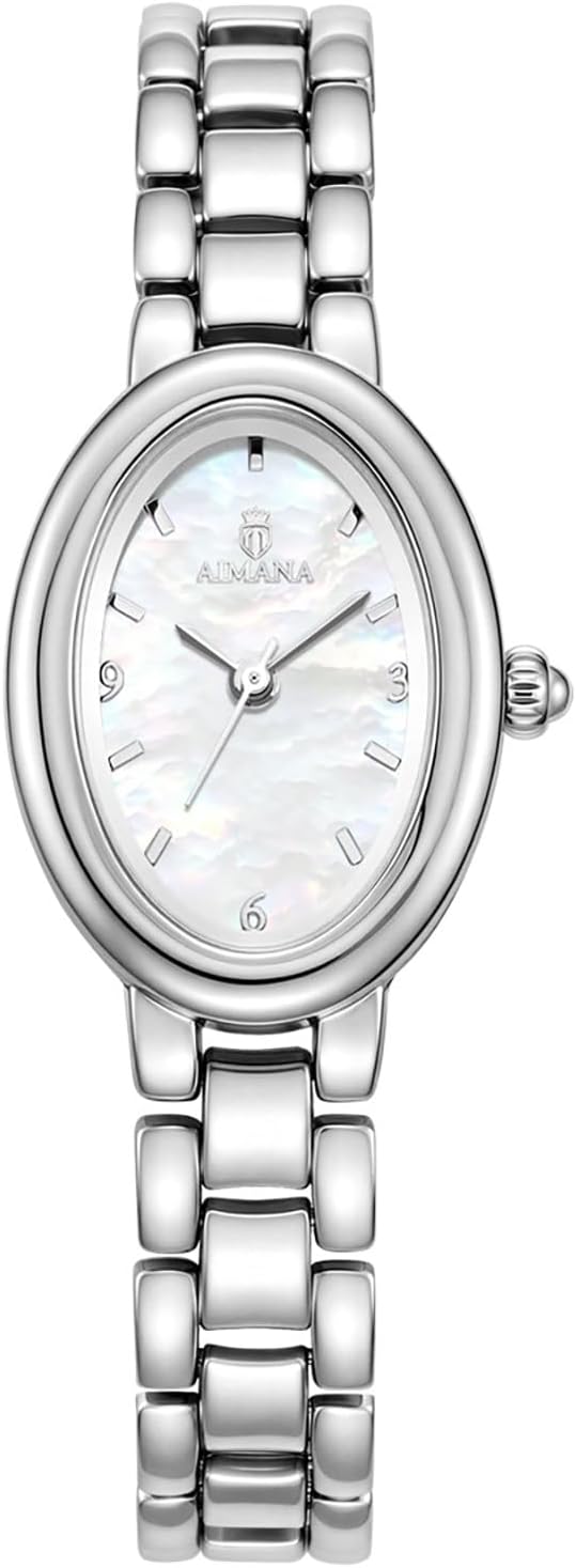 Women’s Oval Bracelet Watch Stainless Steel Easy Read Dial | Stainless steel bracelet, oval easy-read dial, 21mm