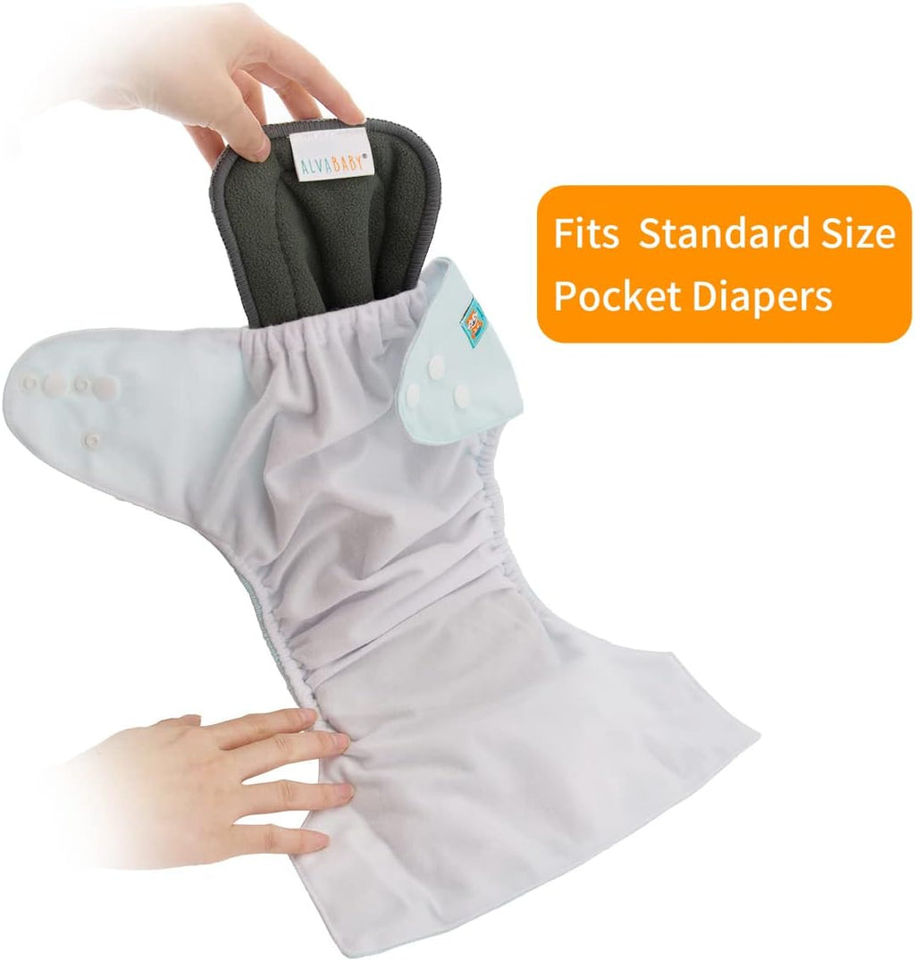 BABY Reusable 5 Layers 6 Pack Inserts for Baby Cloth Diaper and Cloth Diapers Covers 6ZTN