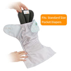 BABY Reusable 5 Layers 12 Pack Inserts with Gussets for Baby Cloth Diaper and Cloth Diapers Covers 12FLN