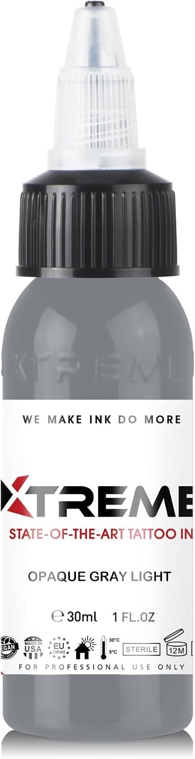 Tattoo Ink, Versatile Medium Viscosity for Precision Tattooing, Rich Hue, Quick Healing, Acrylic-Free, Water Based