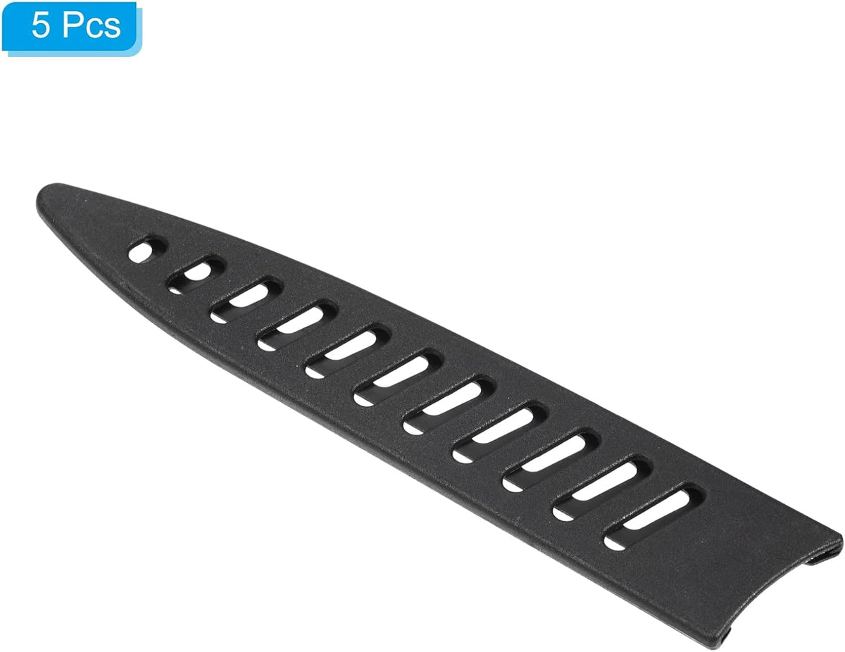 PP Safety Knife Cover Sleeves for 5" Utility Knife 5 Pack Black