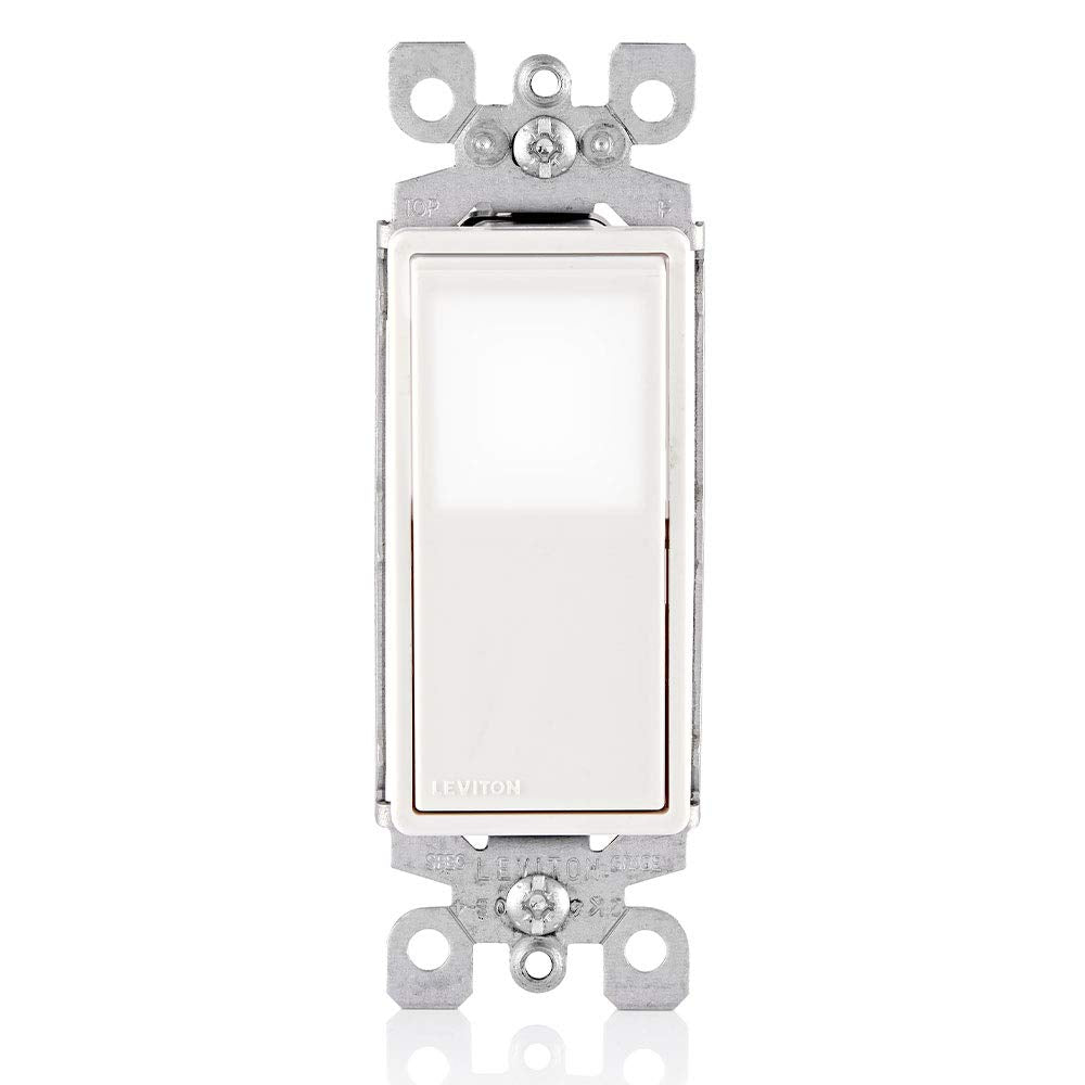 Leviton 15 Amp Decora LED Illuminated Light Wall Switch 3-Way, L5613-2W